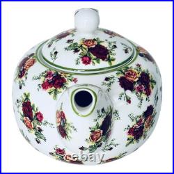 Royal Albert OLD COUNTRY ROSES Afternoon Tea Teapot SIGNED Michael Doulton NEW
