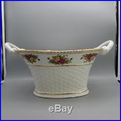 Royal Albert OLD COUNTRY ROSES Basket & Bow Centerpiece Bowl