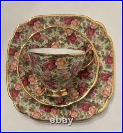 Royal Albert OLD COUNTRY ROSES CHINTZ Collection Trio 7.75 PLATE, CUP & SAUCER