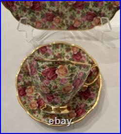 Royal Albert OLD COUNTRY ROSES CHINTZ Collection Trio 7.75 PLATE, CUP & SAUCER