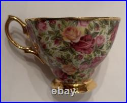 Royal Albert OLD COUNTRY ROSES CHINTZ Collection Trio 7.75 PLATE, CUP & SAUCER