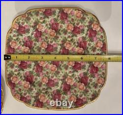Royal Albert OLD COUNTRY ROSES CHINTZ Collection Trio 7.75 PLATE, CUP & SAUCER