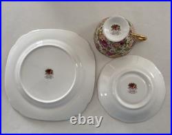 Royal Albert OLD COUNTRY ROSES CHINTZ Collection Trio 7.75 PLATE, CUP & SAUCER