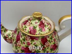 Royal Albert OLD COUNTRY ROSES Chintz Teapot with Lid