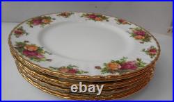 Royal Albert OLD COUNTRY ROSES Dinner Plates Lot of 7
