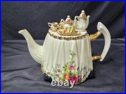 Royal Albert OLD COUNTRY ROSES Large Victorian Tea Table Teapot XL 6 Cups