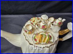 Royal Albert OLD COUNTRY ROSES Large Victorian Tea Table Teapot XL 6 Cups
