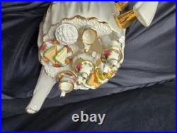 Royal Albert OLD COUNTRY ROSES Large Victorian Tea Table Teapot XL 6 Cups