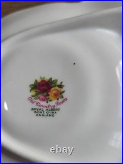 Royal Albert OLD COUNTRY ROSES Luncheon Snack Plate with Tea/Coffee Cup SET 2