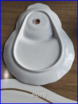 Royal Albert OLD COUNTRY ROSES Luncheon Snack Plate with Tea/Coffee Cup SET 2