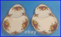 Royal Albert OLD COUNTRY ROSES Luncheon Snack Plate with Tea/Coffee Cup SET 2 Royal Albert OLD COUNTRY ROSES Luncheon Snack Plate with Tea/Coffee Cup SET 2