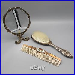 Royal Albert OLD COUNTRY ROSES Mirror, Brush, Comb Set