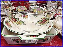 Royal Albert OLD COUNTRY ROSES Pattern 84 Pc. + BONUS! EXCELLENT (some new)