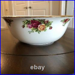 Royal Albert OLD COUNTRY ROSES Porcelain 9 Centerpiece Salad SERVING BOWL Large
