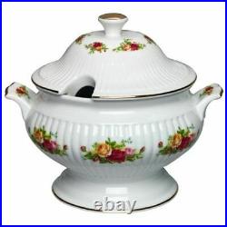 Royal Albert OLD COUNTRY ROSES SOUP VEGETABLE Tureen WithLid 9.5 H NEW