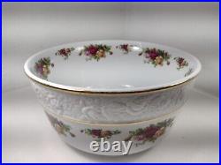 Royal Albert OLD COUNTRY ROSES Sculpted Large Salad Serving Bowl 10 1/2
