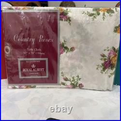 Royal Albert OLD COUNTRY ROSES TABLE CLOTH OBLONG 52 x 70 NWT SEALED 2007 NEW