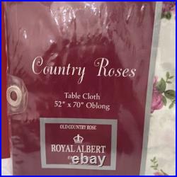 Royal Albert OLD COUNTRY ROSES TABLE CLOTH OBLONG 52 x 70 NWT SEALED 2007 NEW