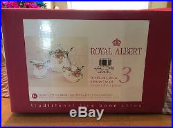 Royal Albert OLD COUNTRY ROSES TEAPOT SUGAR & CREAMER SET 1962