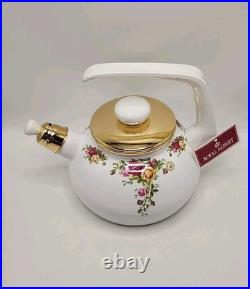 Royal Albert Old Country Rose 6 Inch Metal Kettle-Mint Condition