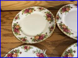 Royal Albert Old Country Rose 8 Luncheon Dessert Plates 1962 Date New