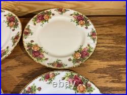 Royal Albert Old Country Rose 8 Luncheon Dessert Plates 1962 Date New