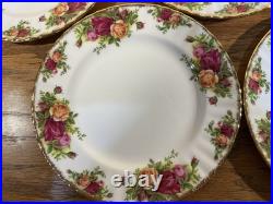 Royal Albert Old Country Rose 8 Luncheon Dessert Plates 1962 Date New