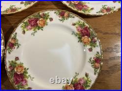 Royal Albert Old Country Rose 8 Luncheon Dessert Plates 1962 Date New