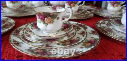 Royal Albert Old Country Rose 8 Place Settings With Tea Set