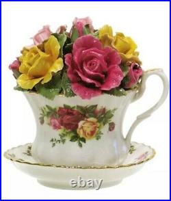 Royal Albert Old Country Rose Bouquet Musical Tea Cup