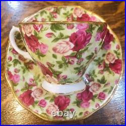 Royal Albert Old Country Rose Chintz Tea Set 4 Extra Large Teapot (8 cups)
