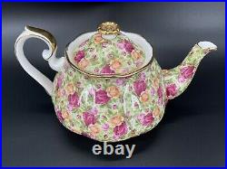 Royal Albert Old Country Rose Collection Chintz Large Teapot Bone China England