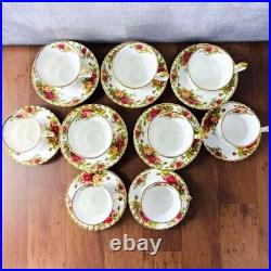 Royal Albert Old Country Rose Cup Saucer 9 Set