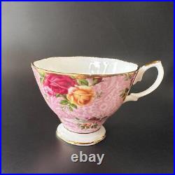 Royal Albert Old Country Rose Dusky Pink Lace Cup & Saucer