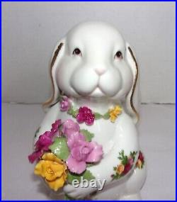 Royal Albert Old Country Rose Floppy Ear 8 Bunny Rabbit Figurine