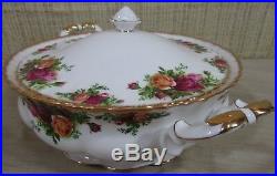 Royal Albert Old Country Rose Lidded Dish Bowl Tureen/Casserole China England V2