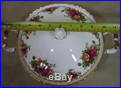 Royal Albert Old Country Rose Lidded Dish Bowl Tureen/Casserole China England V2