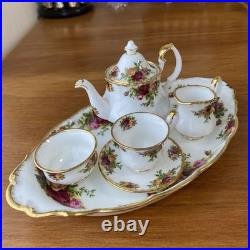 Royal Albert Old Country Rose Miniature Tea Set From Japan