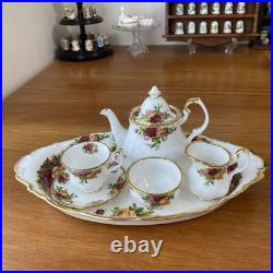Royal Albert Old Country Rose Miniature Tea Set From Japan