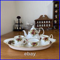 Royal Albert Old Country Rose Miniature Tea Set From Japan