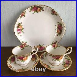 Royal Albert Old Country Rose Plate 27cm Cup Saucer 5 Set