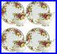 Royal_Albert_Old_Country_Rose_Set_Of_4_Teacup_Saucers_New_01_usw