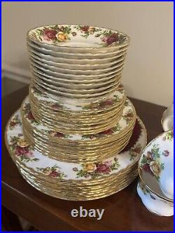 Royal Albert Old Country Rose Set Of 8 New, Ever Used