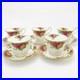 Royal_Albert_Old_Country_Rose_Tea_Cup_Saucer_5_Piece_Set_Gold_Colored_Flower_Uk_01_hh