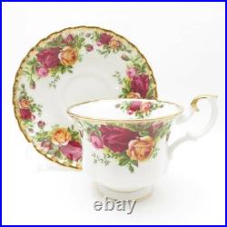 Royal Albert Old Country Rose Tea Cup Saucer Medium Plate 2 Piece Set Dessert Ca