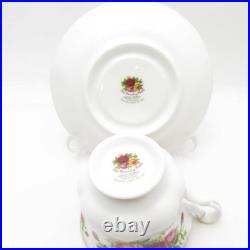Royal Albert Old Country Rose Tea Cup Saucer Medium Plate 2 Piece Set Dessert Ca
