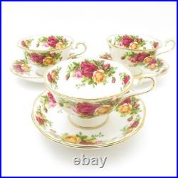 Royal Albert Old Country Rose Tea Cup Saucer Set Of 3 Sy13411P1 From Japan