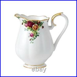Royal Albert Old Country Rose's Pitcher, 7.3H, White with Multicolor Print