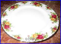 Royal Albert Old Country Roses 10 1/4 Dinner Plates Set of 4 New with Labels