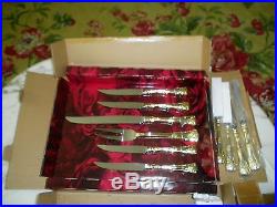 Royal Albert Old Country Roses 10 Pcs Steak Knives Cutlery Presentation Box